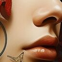 Obraz kobieta z rybami - surrealistyczna dekoracja na płótnie 120x80 cm
