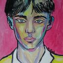 obraz olejny boy pink