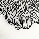 Wycinanka Black Flower - minimalistyczna dekoracja ścienna dla kobiet z klasą