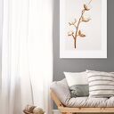 Plakat - obraz 70x100 cm Bawełna II - natura w ciepłych barwach