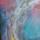 Obraz abstrakcyjny Phoenix - kosmiczna dekoracja ścienna 110x70 cm