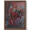Blizna (Structures - The Scar) - obraz strukturalny, abstrakcja, textured painting