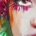 Carnival de Fleurs, Akwarela na papierze 56x76 cm (bez ramy)