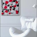 Poppies na plotnie 75x55x1 cm
