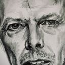 DAVID BOWIE - SERIA IKONY (A3) - rysunek ręcznie wykonany, na prezent, dla niej, dla niego