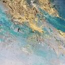 Abstrakcyjny obraz ręcznie malowany - Maldives 80x120cm