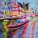Amsterdam, obraz na płótnie, 40x40x2 cm