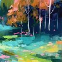 Letni - obraz na papierze - wydruk Giclée 30x40 cm - plakat z krajobrazem