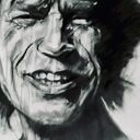 MICK JAGGER - SERIA IKONY (A3) - rysunek ręcznie wykonany, ołówek, prezent niej
