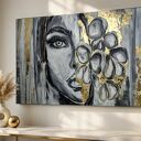 Obraz do salonu abstrakcja Kobieta 100x170 cm Duży obraz XXL