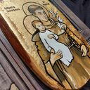 Święty Antoni - ikona malowana i złocona ręcznie o wymiarach 26cm x 17cm