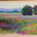 Łąka - rysunek pastelowy 18 x 24 cm