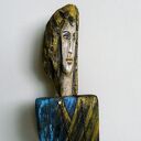 Obraz malowany na starym drewnie - desce /9/ dekoracja handmade