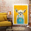 Obraz na płótnie 60x80cm Pies Chihuahua - wysyłka w 24h