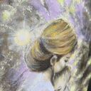 Neon Lights Obraz Olej Matka Dziecko 40x50 Magia Prezent Miłość Rodzina