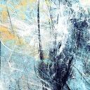 Obraz abstrakcyjny turkus i złoto 120x80 cm na płótnie