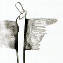 Grafika X 30x40 cm - abstrakcja czarno-biała malowana ręcznie w tuszu