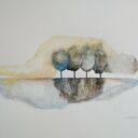 Abstrakcyjne drzewa - akwarela 32x24 cm