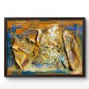Ikar (Structures Icarus) - obraz strukturalny, abstrakcja, textured painting