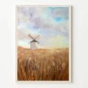 Oryginalna akwarela A4. Stary młyn