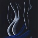 Zestaw 3 grafik 30x40 cm w czerni i bieli - ręcznie wykonane abstrakcje