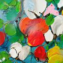 Amore farfalle - obraz motyle wiosenny pejzaż akrylowy 40x50 cm