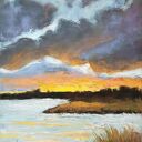 PEJZAŻ ZIMOWY-praca formatu 24/18 cm