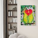 Obraz akrylowy „Soulmates” - papugi 55x75 cm, gotowy do zawieszenia 