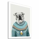 Obraz na płotnie - 60x80cm BULDOG PIWOSZ 0277 wysyłka w 24h