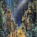 In the moonlight Batu Caves