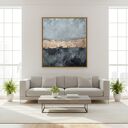 Abstrakcja Loft no 4 - ręcznie malowany obraz 120x120 cm