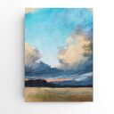 PEJZAŻ - praca formatu 24/18 cm pastele suche