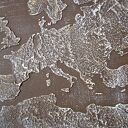 ręcznie malowana MAPA ŚWIATA - 01 - 126x70cm obraz