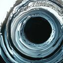 THE LOOP 50x80 - czarno-biały obraz abstrakcyjny akryl na płótnie