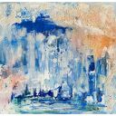 Lód IV - Arctic (I60x80) obraz strukturalny, abstrakcja, textured painting, abstract