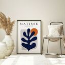 Plakat obraz Matisse Navy Blue 30x40 cm - nowoczesna dekoracja do salonu
