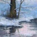 Drzewo - pastel suchy 24x18 cm