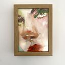 Jasper, akwarela w ramce 13x18 cm, oryginalny obraz, portret kobiety