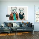 Obraz na płótnie 120x80 cm Rodzina Misiów - wysyłka w 24h