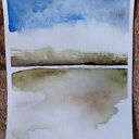 Oryginalna akwarela - pejzaż 32x24 cm (sygnowana)