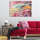 Obraz - wydruk 120x80 cm - Czerwona łąka
