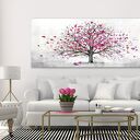 Obraz drukowany na płótnie - Abstrakcyjne drzewo w różu 147x60cm