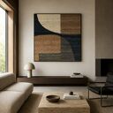 Duży obraz nowoczesny w technice impasto 120x120cm
