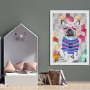 Nowoczesny obraz drukowany na płótnie - Buldożek Kaziu 70x100cm