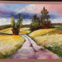 Pejzaż w pastelach suchych - format 18x24 cm
