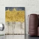 Obraz na płótnie - ZŁOTE DRZEWA - W PIONIE - 50x70 cm (77103)