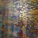 Wspominając Gerharda 8 - abstrakcyjny obraz 80x80 cm z akrylu
