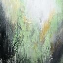 Green Zone V - abstrakcyjny obraz ręcznie malowany na płótnie 60x80 cm