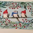 Zimowa ilustracja. Akwarela