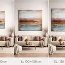 Duży obraz strukturalny ze złotem do salonu Abstrakcja XXL 150x120 cm